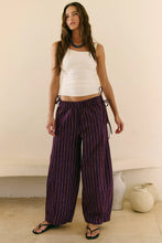 Load image into Gallery viewer, Sun Dazed Cotton-Linen Striped Pants