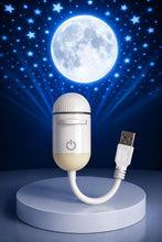 Load image into Gallery viewer, Galaxy Mini Star Projector Night Lamp Touch Control 2-in-1 Starry Sky Projector & Soft Night Light Nebula Mood Light for Bedroom, Kids Room, Living Room & Home Décor (2 Slide (Moon & Galaxy))