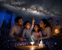 Load image into Gallery viewer, Galaxy Mini Star Projector Night Lamp Touch Control 2-in-1 Starry Sky Projector & Soft Night Light Nebula Mood Light for Bedroom, Kids Room, Living Room & Home Décor (2 Slide (Moon & Galaxy))