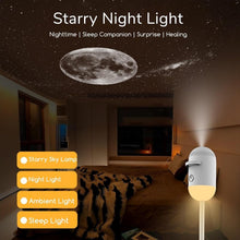 Load image into Gallery viewer, Galaxy Mini Star Projector Night Lamp Touch Control 2-in-1 Starry Sky Projector & Soft Night Light Nebula Mood Light for Bedroom, Kids Room, Living Room & Home Décor (2 Slide (Moon & Galaxy))