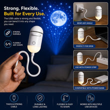 Load image into Gallery viewer, Galaxy Mini Star Projector Night Lamp Touch Control 2-in-1 Starry Sky Projector & Soft Night Light Nebula Mood Light for Bedroom, Kids Room, Living Room & Home Décor (2 Slide (Moon & Galaxy))