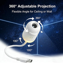 Load image into Gallery viewer, Galaxy Mini Star Projector Night Lamp Touch Control 2-in-1 Starry Sky Projector & Soft Night Light Nebula Mood Light for Bedroom, Kids Room, Living Room & Home Décor (2 Slide (Moon & Galaxy))