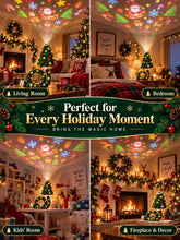 Load image into Gallery viewer, Plug and Play Hd USB Christmas Tree Projector with 6 Festive Scenes Christmas Tree Design Plug in Night Light Ceiling Projector Indoor, for Room Decor.