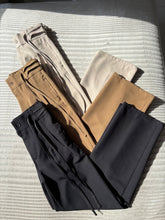 Load image into Gallery viewer, Women's High Waist Pleated Wrap Belt Wide Leg Straight Fit Trousers with Drawstring