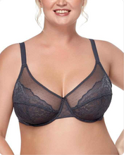 Load image into Gallery viewer, ( pack of 3 )Minimizer Bras for Women Enchante Full Coverage Underwire Bras Plus Size Lifting Floral Lace Bra for Heavy Breast