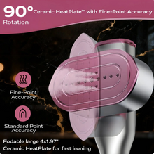 Load image into Gallery viewer, 2-in-1 Steamer & Iron for Clothes,15s Fast Heat-up 1200W Portable Handheld Garment Steamer,Travel Size with Large Ceramic Heat Panel,Quick Wrinkle Removal,110V-120V