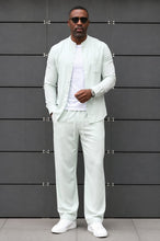 Load image into Gallery viewer, Men's Premium Linen Blend Co-Ord Set