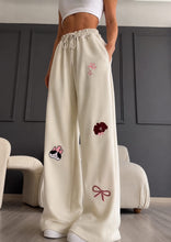 Load image into Gallery viewer, Women's Premium Wide Leg Graphic Lounge Pants Soft High Waist Everyday Bottoms