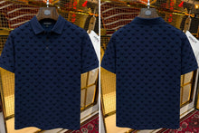 Load image into Gallery viewer, Men's Luxury Pattern Polo Neck T-Shirt
