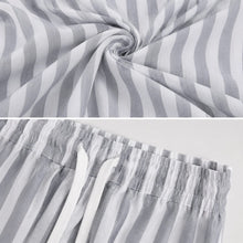 Load image into Gallery viewer, Men's Striped Matching Set Casual Button Down Shirt & Loose Pants