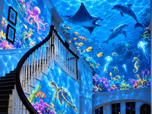 Load image into Gallery viewer, 360° Adjustable aqua Projector Light – USB Powered Underwater Effect Lamp