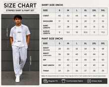 Load image into Gallery viewer, Men's Striped Matching Set Casual Button Down Shirt & Loose Pants