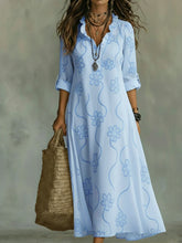 Load image into Gallery viewer, 【🔥2026 New Products 】Retro Ruffled Collar Floral A-line Dress Regular price