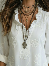 Load image into Gallery viewer, 【🔥2026 New Products 】Retro Ruffled Collar Floral A-line Dress Regular price