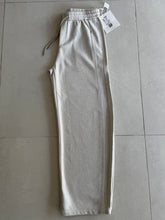 Load image into Gallery viewer, Men’s Relaxed Fit Wide Leg Joggers Premium Grey Melange Track Pants with Drawstring