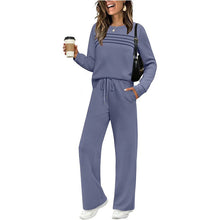 Load image into Gallery viewer, ⏳Limited-time 50% off⏰Women's Crew Neck Top & Drawstring Pants Set👚👖