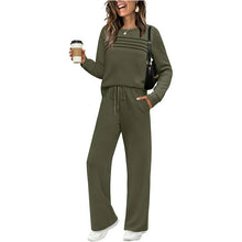 Load image into Gallery viewer, ⏳Limited-time 50% off⏰Women's Crew Neck Top & Drawstring Pants Set👚👖