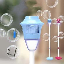 Load image into Gallery viewer, Automatic Handheld Bubble Machine for Kids, Bubble Maker Spring Summer Toys with Lights, Outdoor Rechargeable Blower Best Easter Gift for Children