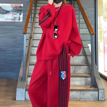 Load image into Gallery viewer, Women’s Casual Sweatshirt &amp; Wide-Leg Pants Set
