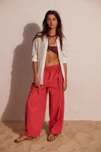 Load image into Gallery viewer, Sun Dazed Cotton-Linen Striped Pants

