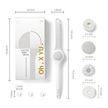 Load image into Gallery viewer, Electric Body Brush Back Scrubber for Shower, Waterproof Long Dual Handle Power Body Scrubber with 3 Heads, Bath Brush &amp; 2 Speeds, for Cleansing, Exfoliating and Massaging Skin
