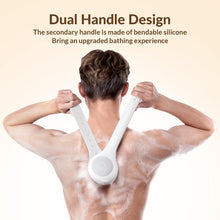 Load image into Gallery viewer, Electric Body Brush Back Scrubber for Shower, Waterproof Long Dual Handle Power Body Scrubber with 3 Heads, Bath Brush &amp; 2 Speeds, for Cleansing, Exfoliating and Massaging Skin
