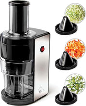 Load image into Gallery viewer, ✨HOT SALE 50% OFF ✨ Electric Spiralizer with 3 Blades – Fast, Easy Spiral Vegetable Slicer – Stainless Steel – Compact Storage – Suitable for Most Large Vegetables, Including Zucchini and Carrots – PII
