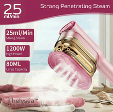 Load image into Gallery viewer, 2-in-1 Steamer &amp; Iron for Clothes,15s Fast Heat-up 1200W Portable Handheld Garment Steamer,Travel Size with Large Ceramic Heat Panel,Quick Wrinkle Removal,110V-120V
