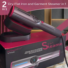 Load image into Gallery viewer, 2-in-1 Steamer &amp; Iron for Clothes,15s Fast Heat-up 1200W Portable Handheld Garment Steamer,Travel Size with Large Ceramic Heat Panel,Quick Wrinkle Removal,110V-120V
