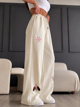 Load image into Gallery viewer, Women's Premium Wide Leg Graphic Lounge Pants Soft High Waist Everyday Bottoms
