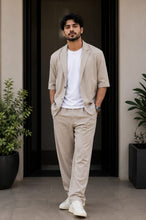 Load image into Gallery viewer, Men's Casual Blazer Suit Jackets One Button Lightweight Coats Short Sleevess Business Suit Coat
