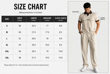 Load image into Gallery viewer, Men's Premium Textured Contrast Collar Polo T-Shirt Smart Casual Half Sleeve Knit Tee
