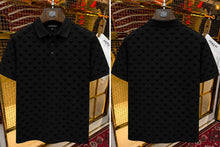 Load image into Gallery viewer, Men's Luxury Pattern Polo Neck T-Shirt
