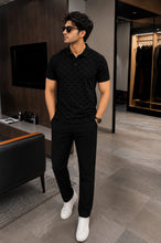 Load image into Gallery viewer, Men's Luxury Pattern Polo Neck T-Shirt
