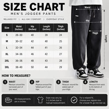 Load image into Gallery viewer, Men’s Relaxed Fit Essential Black Joggers Loose Fit Streetwear Trousers
