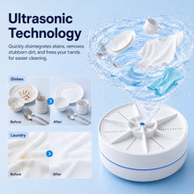 Load image into Gallery viewer, WashBuddy Portable Ultrasonic Washer for Dishes &amp; Laundry
