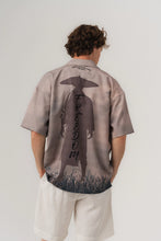Load image into Gallery viewer, Samurai Apache Collar Short-Sleeved Oversize Shirt

