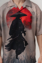 Load image into Gallery viewer, Samurai Apache Collar Short-Sleeved Oversize Shirt
