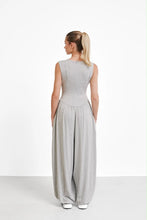 Load image into Gallery viewer, Women's Black Sleeveless Harem Jumpsuit Loose Fit Boho One-Piece with Pockets
