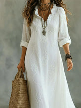 Load image into Gallery viewer, 【🔥2026 New Products 】Retro Ruffled Collar Floral A-line Dress Regular price
