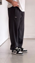 Load image into Gallery viewer, Men’s Relaxed Fit Essential Black Joggers Loose Fit Streetwear Trousers
