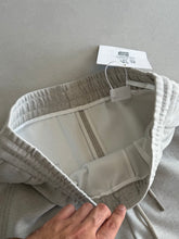 Load image into Gallery viewer, Men’s Relaxed Fit Wide Leg Joggers Premium Grey Melange Track Pants with Drawstring
