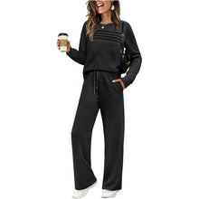 Load image into Gallery viewer, ⏳Limited-time 50% off⏰Women's Crew Neck Top &amp; Drawstring Pants Set👚👖
