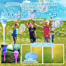 Load image into Gallery viewer, Automatic Handheld Bubble Machine for Kids, Bubble Maker Spring Summer Toys with Lights, Outdoor Rechargeable Blower Best Easter Gift for Children
