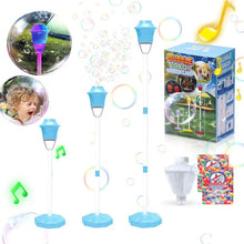 Load image into Gallery viewer, Automatic Handheld Bubble Machine for Kids, Bubble Maker Spring Summer Toys with Lights, Outdoor Rechargeable Blower Best Easter Gift for Children
