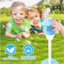 Load image into Gallery viewer, Automatic Handheld Bubble Machine for Kids, Bubble Maker Spring Summer Toys with Lights, Outdoor Rechargeable Blower Best Easter Gift for Children
