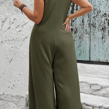 Load image into Gallery viewer, ✨HOT SALE 50% OFF ✨ 2026🔥 Sleeveless Ribbed Wide-Leg Jumpsuit with Pockets
